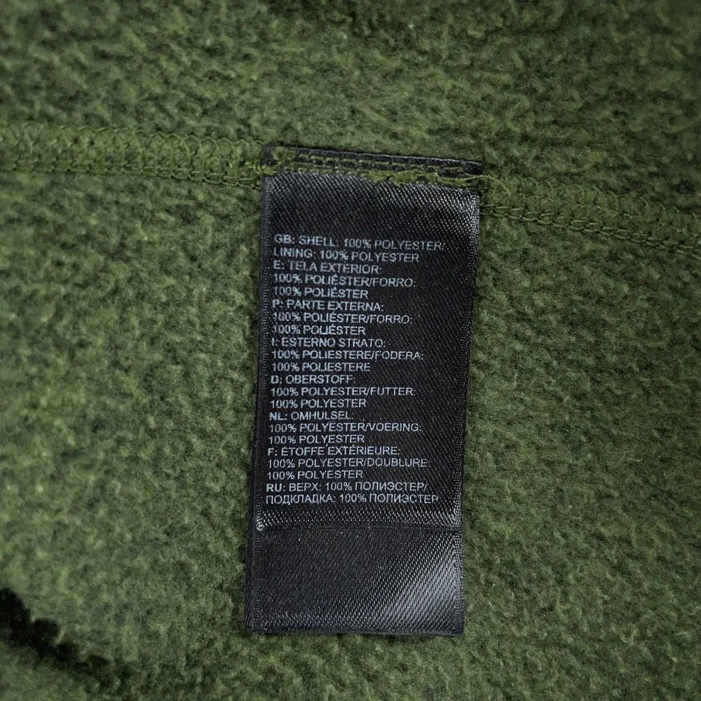 The North Face Pullover FITS XL Green Gordon Lyons Quarter‎ Zip Fleece Sweater